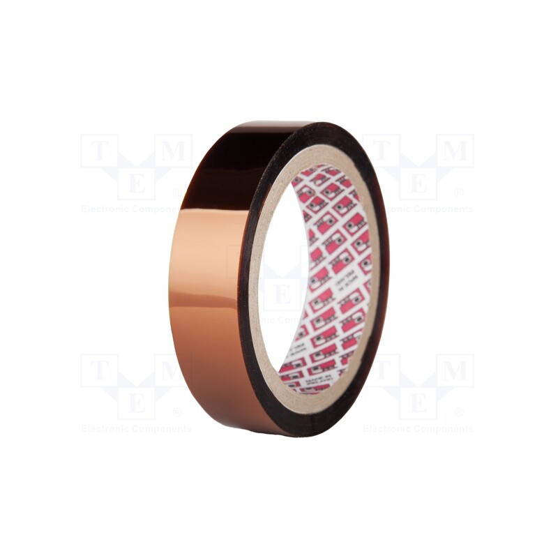 1 rol x PPI - PPI-701-12-33M - Tape: high temperature resistant, Thk: 55um, 50%, amber, max.300°C
