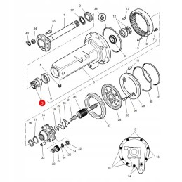 Rear final drive bearing mf 3798053m91 original