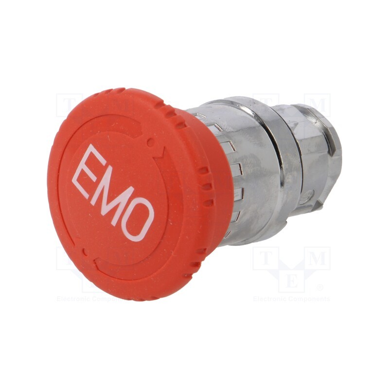 1 pcs x SCHNEIDER ELECTRIC - ZB4BS84430 - Switch: emergency stop, 22mm, Stabl.pos: 2, red, none, IP66, Pos: 2