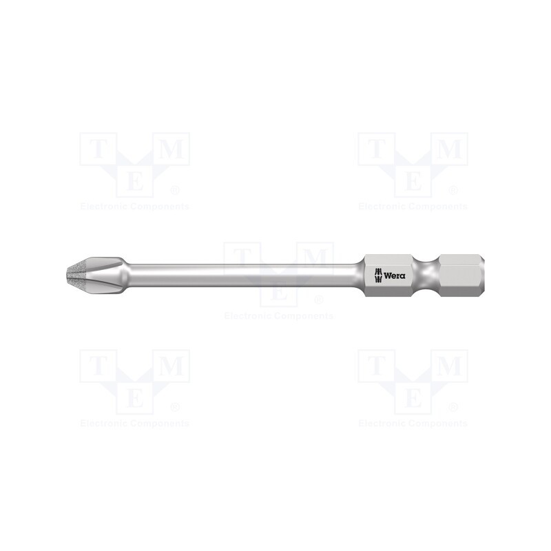 1 pcs x WERA - 5161010001 - Screwdriver bit, Phillips, PH2, Overall len: 70mm, Harpoon DC