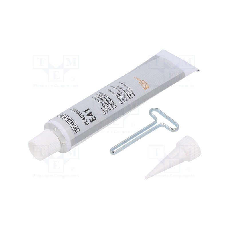 1 pcs x WACKER - ELASTOSIL E41 90ML 908-51331 - Silicone rubber, colourless, 90ml, ELASTOSIL E41, 20min