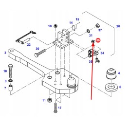 F916501120060 rear hitch nut
