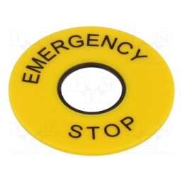 1 pcs x EAO - 61-9970.2 - Description label, 61, 43mm, Body: yellow, plastic