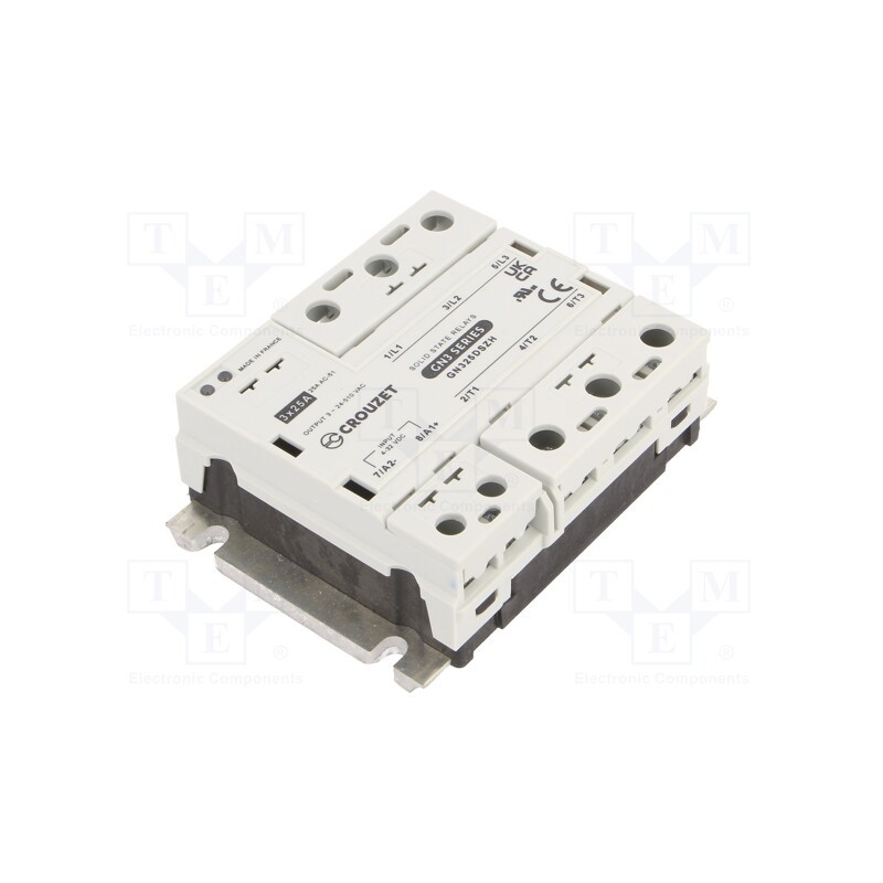 1 pcs x CROUZET - GN325DSZH - Relay: solid state, Ucntrl: 4÷32VDC, 25A, 24÷510VAC, -40÷80°C