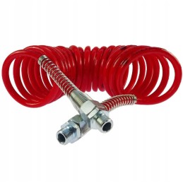 Spiral connection cable, red, polyamide