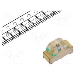 5 pcs x BROADCOM (AVAGO) - HSMA-C120 - LED, SMD, 0604, amber, 28.5÷95mcd, 1.6x1x0.6mm, 155°, 1.9÷2.4V, 20mA