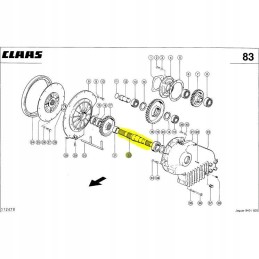Claas jaguar engine drive shaft 000077912 2