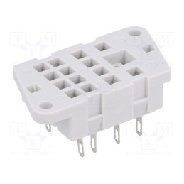 1 pcs x RELPOL - G4/2 - Socket, PIN: 8, 12A, 250VAC, on panel, for soldering, Series: R2,R2N