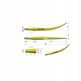 loader bent 600mm 5193 ft88 warynski tur