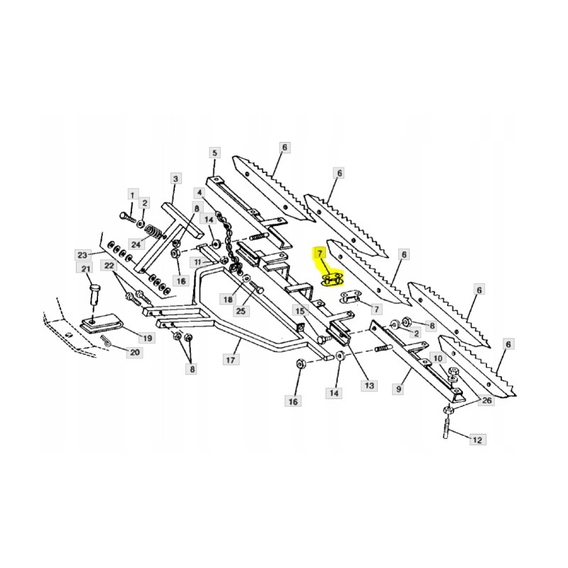 Blade chain link jd1200 2200a 1380 1424 20