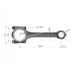 Set of engine connecting rods, 3 pieces, mf3 andoria
