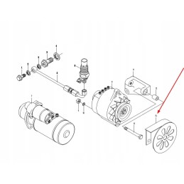 4te35a 12110a alternator cover