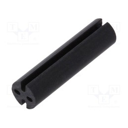 10 pcs x DREMEC - 8GE04V80395 - Spacer sleeve, LED, Øout: 4.8mm, ØLED: 3mm, L: 19.1mm, black, UL94V-0