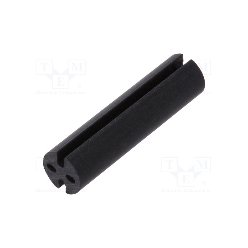 10 pcs x DREMEC - 8GE04V80395 - Spacer sleeve, LED, Øout: 4.8mm, ØLED: 3mm, L: 19.1mm, black, UL94V-0