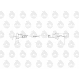 Hour meter cable l 575mm 625mm 42