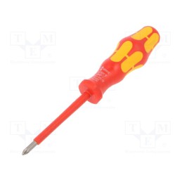 1 pcs x WERA - 5006190001 - Screwdriver, insulated, PlusMinus cross PZ-type, SL/PZ1, 1kVAC