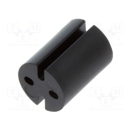 10 pcs x DREMEC - 8GE04V80391 - Spacer sleeve, LED, Øout: 4.8mm, ØLED: 3mm, L: 6.4mm, black, UL94V-0