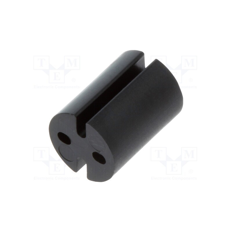 10 pcs x DREMEC - 8GE04V80391 - Spacer sleeve, LED, Øout: 4.8mm, ØLED: 3mm, L: 6.4mm, black, UL94V-0