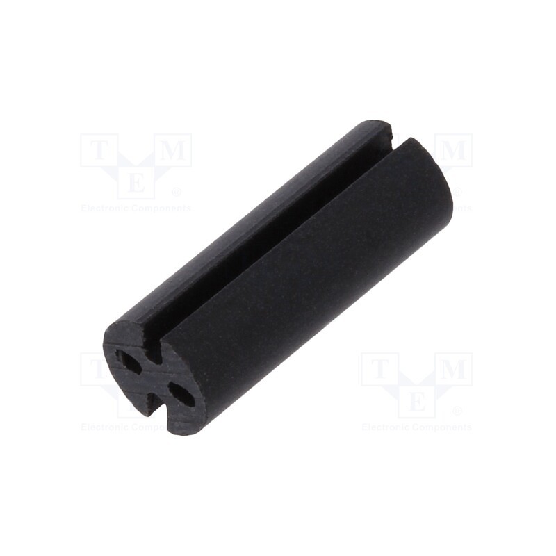 10 pcs x DREMEC - 8GE04V80393 - Spacer sleeve, LED, Øout: 4.8mm, ØLED: 3mm, L: 12.7mm, black, UL94V-0