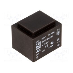 1 pcs x HAHN - BV EI 304 2751 - Transformer: encapsulated, 2.1VA, 230VAC, 10V, 210mA, PCB, BVEI