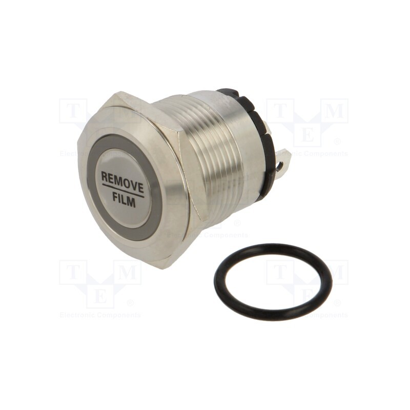 1 pcs x ONPOW - ONPOW6219F-10E/J/G/24V/S - Switch: vandal resistant, Pos: 2, SPST-NO, 20A/220VAC, IP40, green