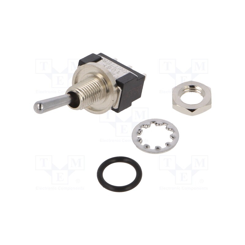 1 pcs x KNITTER-SWITCH - MTE 106 F - Switch: toggle, Pos: 2, SPDT, (ON)-ON, 6A/125VAC, 6A/6VDC, -45÷140°C