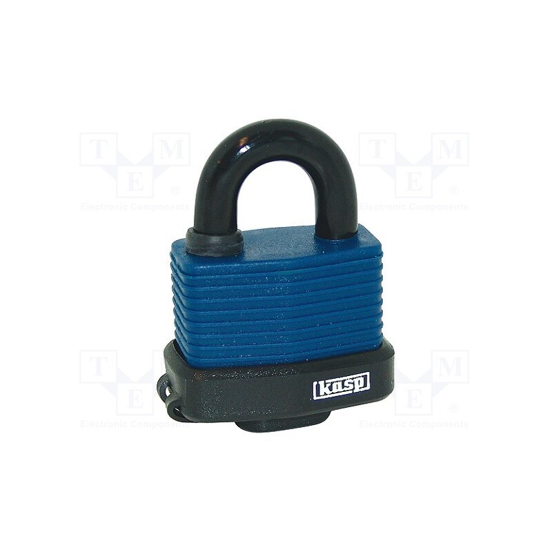 1 pcs x KASP - K13545D - Padlock, shackle, A: 58mm, C: 12mm, B: 22mm, Equipment: key x2, gates