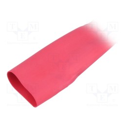 50 m x HELLERMANNTYTON - 309-21272 - Heat shrink sleeve, thin walled,flexible, 2: 1, 12.7mm, red, reel