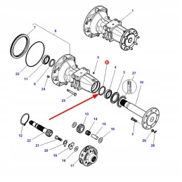 4305944m1 rear axle shaft bushing