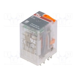 1 pcs x ABB - 1SVR405612R7100 - Relay: electromagnetic, 3PDT, Ucoil: 110VAC, Icontacts max: 10A