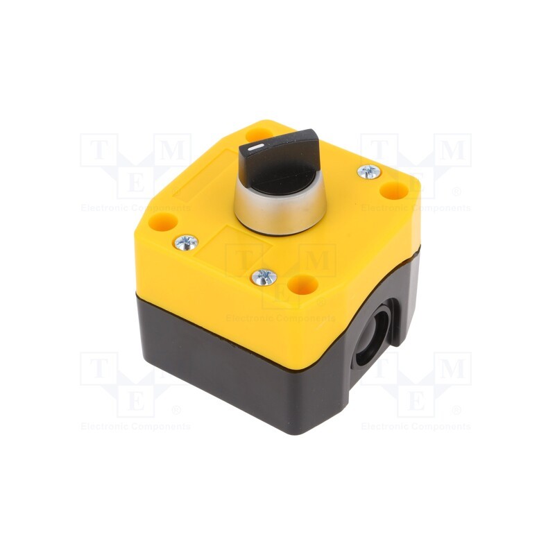 1 pcs x AUSPICIOUS - B1-RS-1O/C - Switch: rotary, 22mm, Stabl.pos: 1, black, none, IP65, prominent