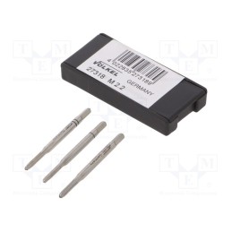 1 set x Vu00d6LKEL - 27318 - Tap, high speed steel grounded HSS-G, M2,2, 0.45, 36mm, 2,1mm