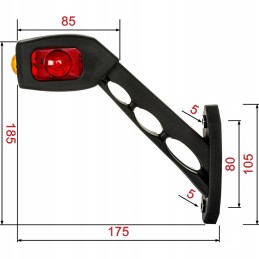 LED marker lamp 12v 24v left