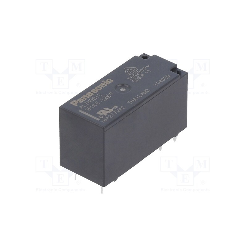 1 pcs x PANASONIC - ALZN5B12W - Relay: electromagnetic, SPST-NO, Ucoil: 12VDC, Icontacts max: 16A