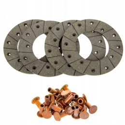 Brake linings 165x90x5mm case massey renault