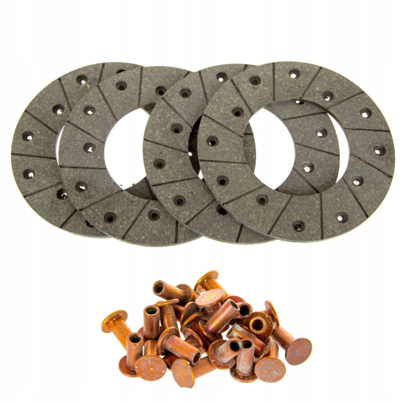 Brake linings 165x90x5mm case massey renault