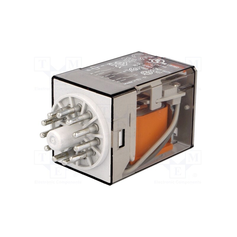 1 pcs x FINDER - 60.13.8.024.0040 - Relay: electromagnetic, 3PDT, Ucoil: 24VAC, Icontacts max: 10A