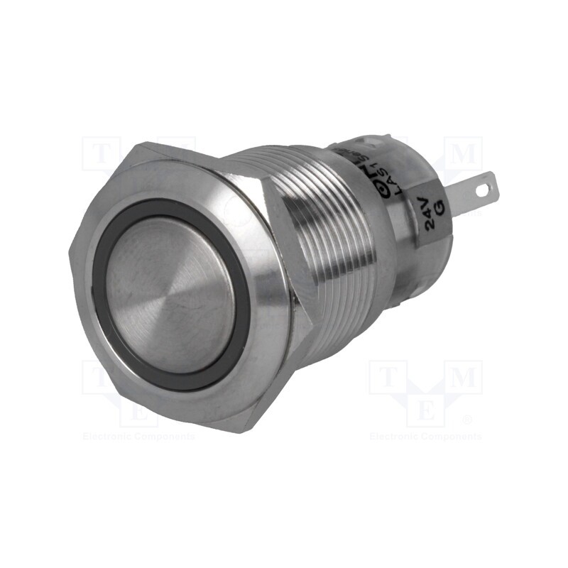 1 pcs x ONPOW - LAS1-AGQ-11E/G/24V - Switch: vandal resistant, Pos: 2, SPDT, 0.5A/220VAC, 1A/24VDC, IP67