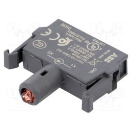 1 pcs x ABB - 1SFA611621R1041 - Illuminating unit, 22mm, Illumin: LED, front, 110÷130VAC, red