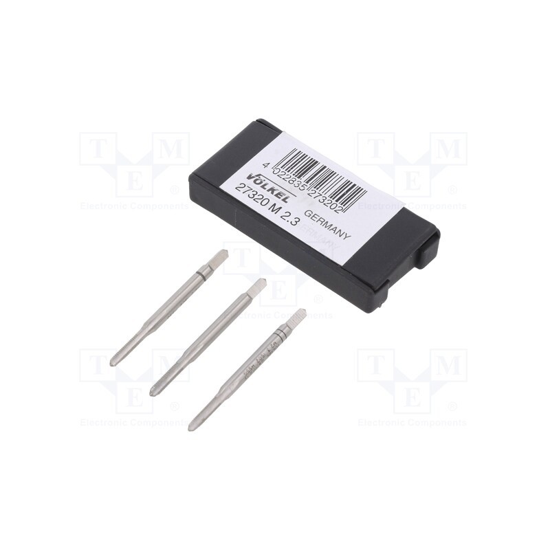 1 set x Vu00d6LKEL - 27320 - Tap, high speed steel grounded HSS-G, M2,3, 0.4, 36mm, 2,1mm