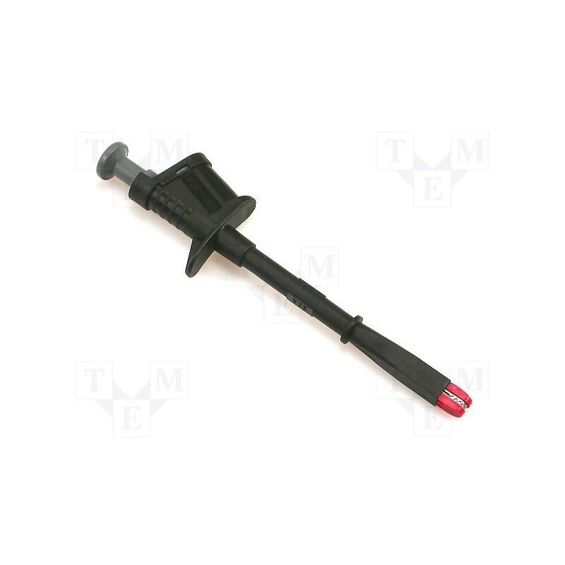 1 pcs x ELECTRO-PJP - 6009-IEC-SW - Clip-on probe, crocodile, 20A, black, Grip capac: max.18mm, 1000V