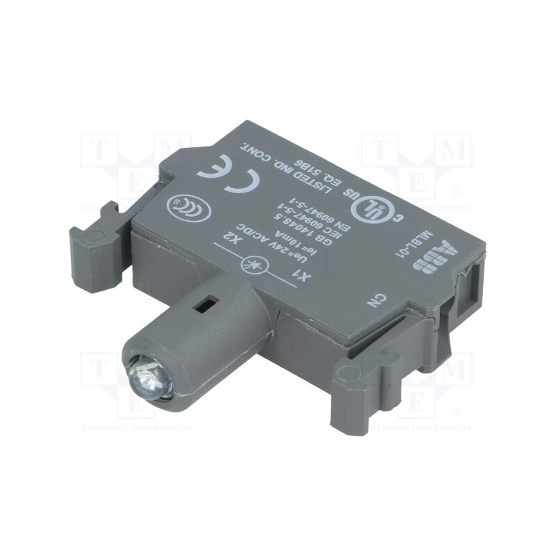 1 pcs x ABB - 1SFA611621R1014 - Illuminating unit, 22mm, Illumin: LED, front, 24VAC, blue, 24VDC