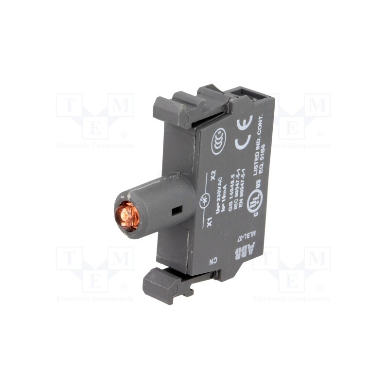 1 pcs x ABB - 1SFA611621R1071 - Illuminating unit, 22mm, Illumin: LED, front, 230VAC, red, 8÷15mA