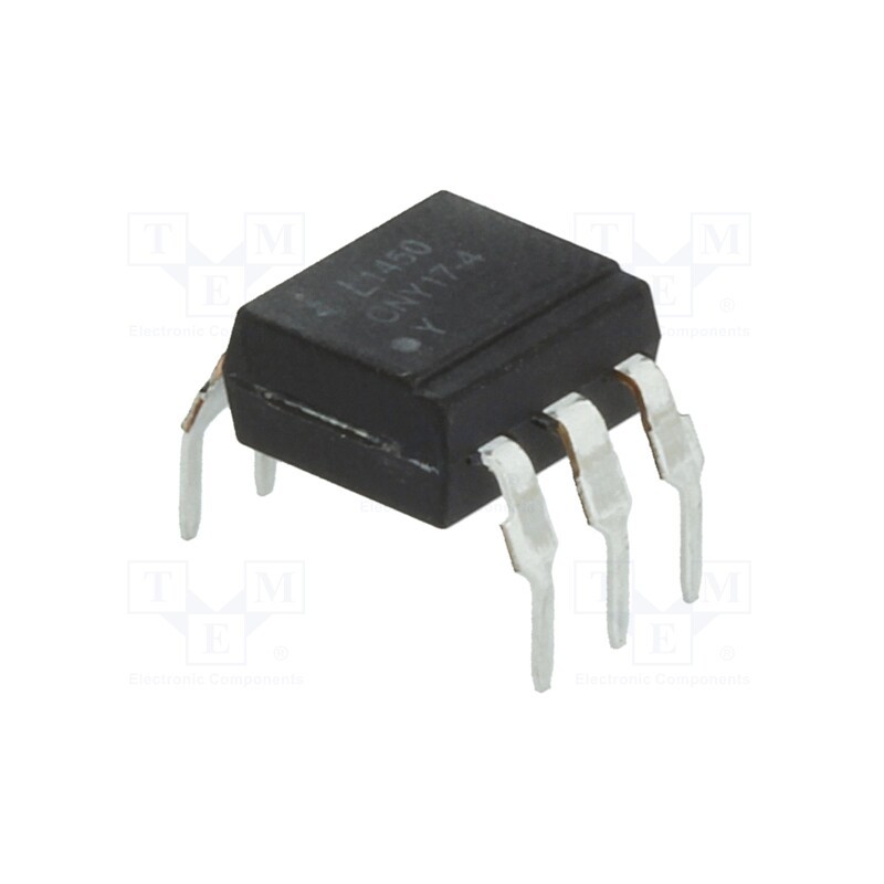 2 pcs x LITEON - CNY17-4M - Optocoupler, THT, Ch: 1, OUT: transistor, Uinsul: 5kV, Uce: 70V, DIP6