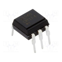 2 pcs x LITEON - CNY17-4 - Optocoupler, THT, Ch: 1, OUT: transistor, Uinsul: 5kV, Uce: 70V, DIP6