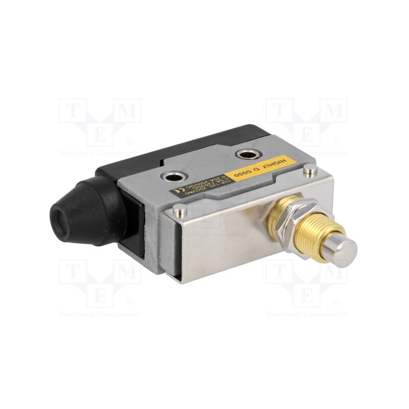 1 pcs x HIGHLY ELECTRIC - D5000 - Microswitch SNAP ACTION, 10A/250VAC, with pin, SPDT, ON-(ON)