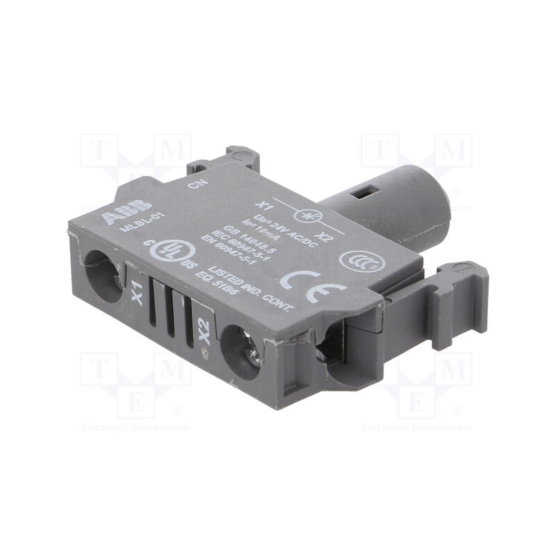 1 pcs x ABB - 1SFA611621R1015 - Illuminating unit, 22mm, Illumin: LED, front, 24VAC, white, 24VDC