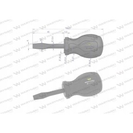 Flat screwdriver 6 5mm x 45 mm svcm motogeneric