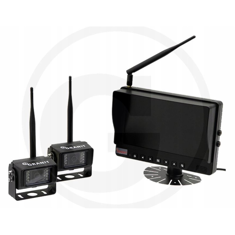 Reversing control system 9 with 2 cameras