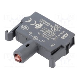 1 pcs x ABB - 1SFA611621R1091 - Illuminating unit, 22mm, Illumin: LED, front, 415VAC, red, 8÷15mA